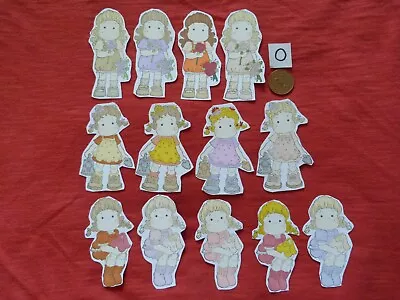 Job Lot Of 13 Fully Coloured Cut Out Magnolia Tilda Girl In Garden BN (O)  • £4