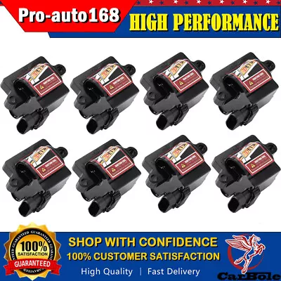 8 Pack Square Ignition Coils For Chevy GMC 5.3L 6.0L 4.8L V8 UF271 D581 12558693 • $89.99
