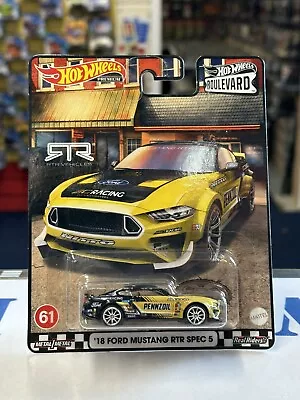 Hot Wheels Premium Boulevard '18 Ford Mustang RTR Spec 5 61 • £12.99