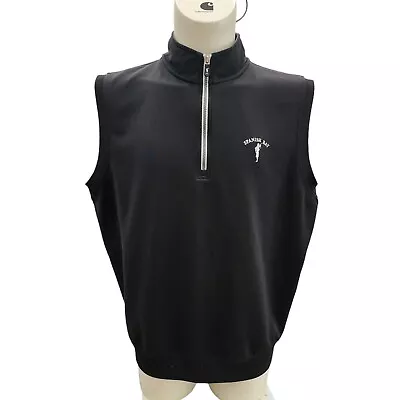 Fairway & Greene F&G Tech Vest 1/4 Zip Spanish Bay Black XL EUC  AB • $19.99