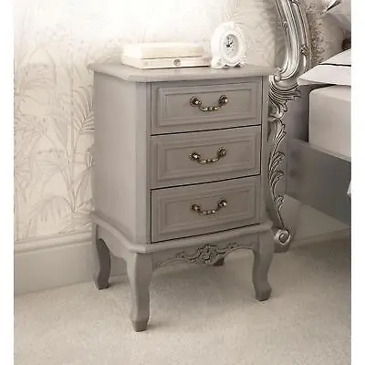 £119.99 • Buy Etienne 3 Drawer Antique French Style Bedside Table | 3 Drawer Bedside Cabinet