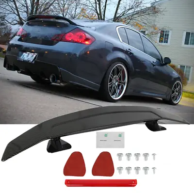 Carbon Fiber Rear Trunk Spoiler Racing Body Kit For Infiniti G35 G37 Coupe Sedan • $99.11