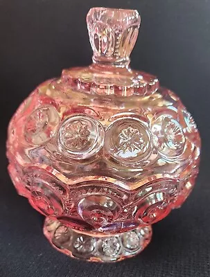 LE Smith Moon & Stars Pink Compote Lidded Candy Dish With Lid. • $74.99