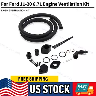 Engine Ventilation Kit For FORD F550 F750 11-20 6.7L Powerstroke CCV PCV Reroute • $60.59