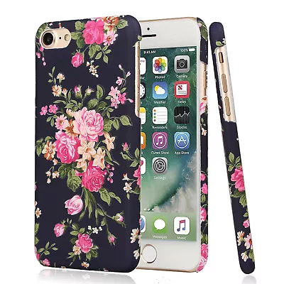 For Apple IPhone 8 Plus Flower Case For Girls Women Floral Vintage Chic Cover • $7.59