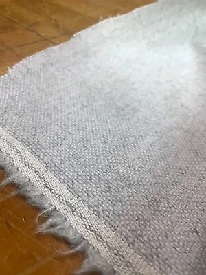 8.125 Yd Maharam Beck Buckram Light Gray Woven Wool Blend Upholstery Fabric HU • $169