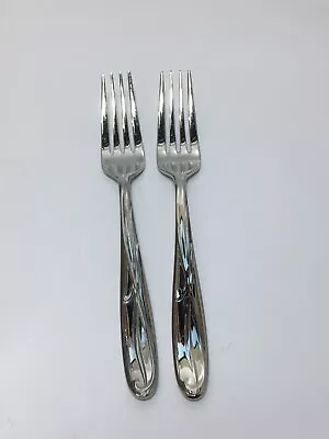 Dinner Forks 2pc Mikasa COCOA BLOSSOM Stainless Steel 18/10 Flatware • $13.94