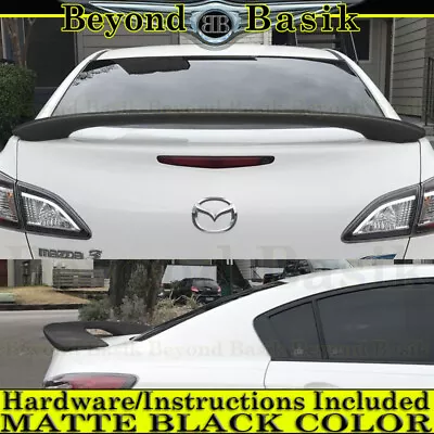 2013 2012 2011 2010 Mazda 3 Sedan Factory Style Rear Spoiler Wing MATTE BLACK • $79.98