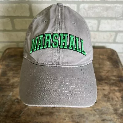 Marshall University Thundering Herd Baseball Cap Gray Legacy Adjustable Spellout • $14.99