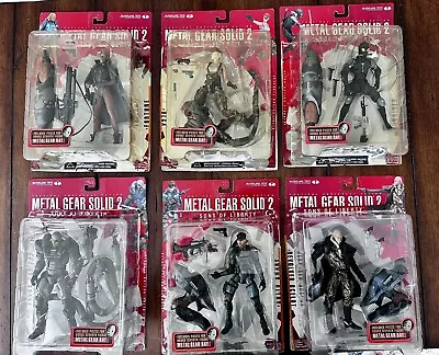 Metal Gear Solid 2 Sons Of Liberty Figures COMPLETE LOT McFarlane - Open Box • $117.50