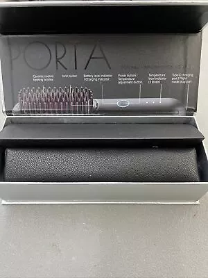 TYMO PORTA Mini Portable Cordless Hair Straightener Brush Anti Scald • $24.99