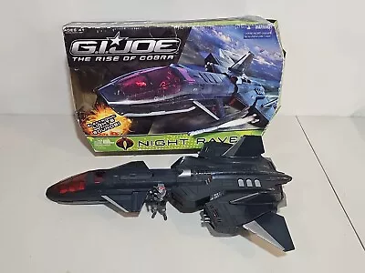 G.I. Joe The Rise Of Cobra Rare Night Raven Jet Air-Viper & Pilot Hasbro 2008 • $65