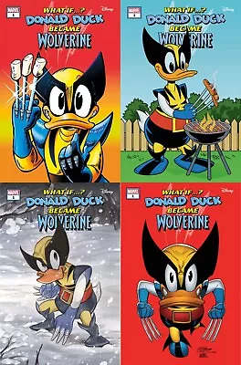 What If…? Donald Duck Became Wolverine #1 CVR A B C D | 4 BOOK SET | 07/31/24 • $15.95