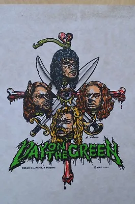1991 Metallica Queensryche Soundgarden Pellon T Shirt Test Print Poster Bgp • $125