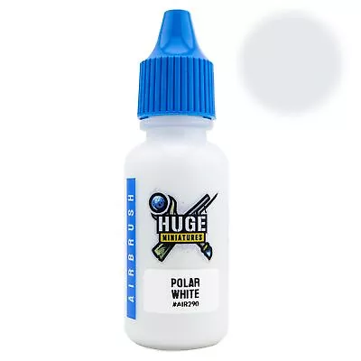 Huge Miniatures Airbrush Paint Polar White Acrylic Model Color – 17ml Bottle • $4.49