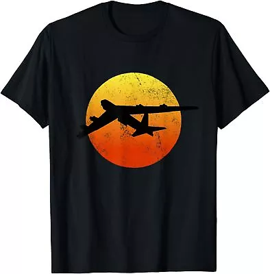 New Limited B-52 Stratofortress Silhouette Sunset Bomber Airplane B52 T-Shirt • $22.55
