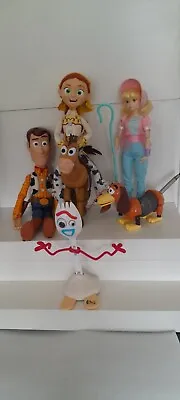 £12 • Buy Toy Story Bundle Talking Woody Jessy Dolls Forky With Bo Peep Bullseye Slinky 