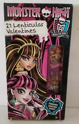 Monster High Box Of 27 Lenticular Valetines Cards NEW Holographic • $11.91