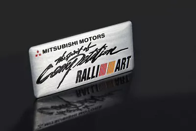 Aluminum Car Rear Trunk Emblem Decal Badge Sticker RALLIART Logo For MITSUBISHI • $9.99