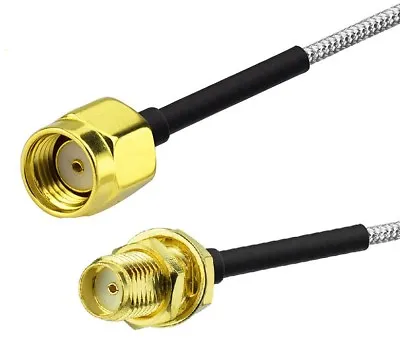 £5.95 • Buy SMA Female To RP SMA Male Pigtail Semi-rigid RG405 0.086 10cm Cable