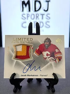 2021-22 Sp Authentic Jacob Markstrom Limited Auto Material Patch - 100/100!!! • $49.99