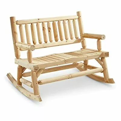 CASTLECREEK Double Outdoor Rocking Chair For Patio Wooden Front Porch Bench Two • $243.95