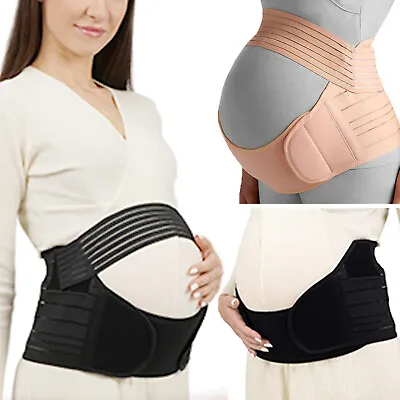 Pregnancy Maternity Belt Lumbar Back Support Waist Band Belly Bump Brace Strap • $14.79