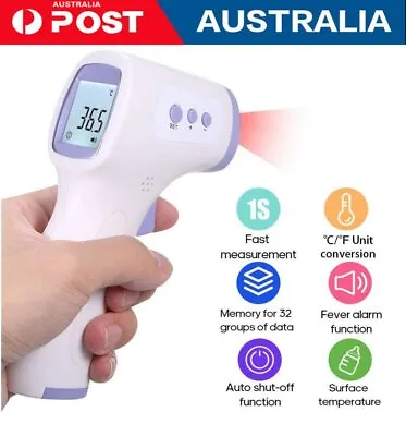 Non-contact IR Infrared LCD Digital Thermometer Forehead Body Temperature Meter • $15.99