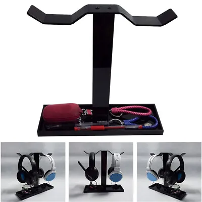 $26.99 • Buy Headphone Stand Acrylic Dual Balance Headset Stand Gaming Headset Hanger Holder