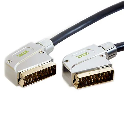 10m SCART Male To Plug Cable GOLD PRO QUALITY Audio & Video TV DVD RGB Lead • £23.49