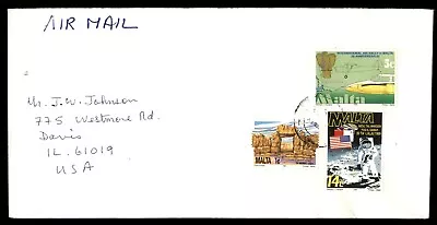 Mayfairstamps Malta To Davis IL Cover Aaj_42871 • $1