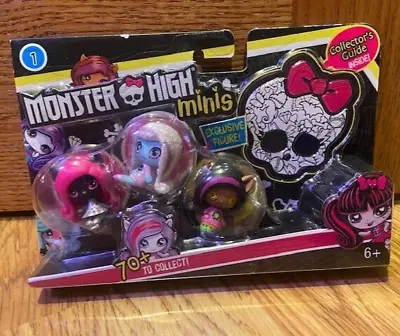Monster High Minis Ghouls 3 Pack Catty Noir Abbey Bominable Clawdeen Wolf Doll • $19.90