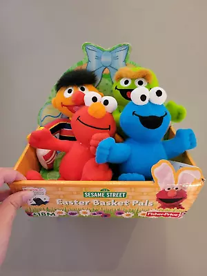 Fisher Price Sesame Street Easter Basket Pals - Cookie Monster Elmo Bert & Oscar • $25