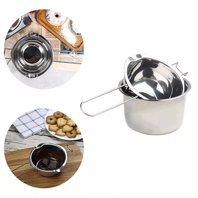 For DIY Candle Soap Making UK Stainless Steel Wax Melting Pot Double Boiler 2Pcs • £12.99