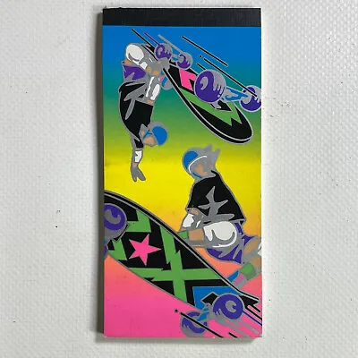 VTG Sanrio Skateboarding Retro Note Pad Neon Skateboard Stickers 1990s Rare • $12.99