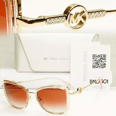 Michael Kors Sunglasses Gold Brown Gradient Square  MK 1067B Corsica 101913 • £90.25