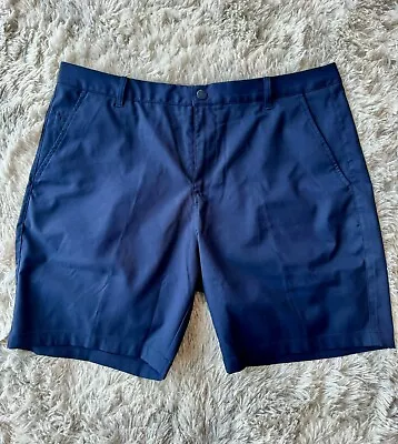 Mens Puma Dealer Golf Shorts Navy Blue Size 38 Waist 8 Inch Inseam • $15