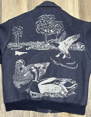 Vintage Pendleton Beaver State Wool Jacket Western Duck Print Men’s Size Medium • $249.99
