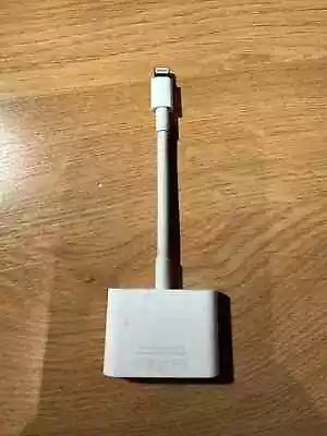 Genuine Apple Lightning To Hdmi Digital Av Tv Adapter Cable For Ipad Iphone • £10