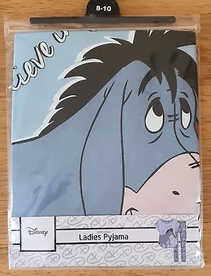 Ladies Pyjamas  Set Nightwear Disney Pixar  EEYORE Size UK 8/10 • £14.99