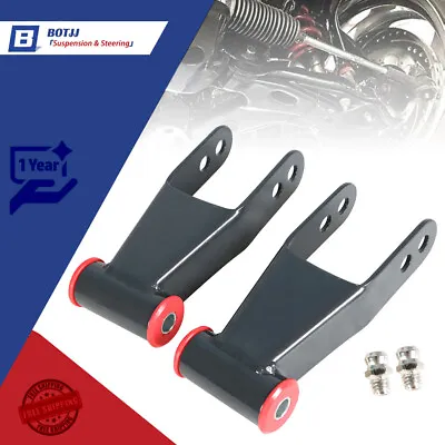 2  Rear Drop Shackles Kit For 2019-2021 Chevrolet Silverado 1500 GMC Sierra 1500 • $31.66