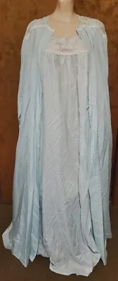 Vintage ODETTE BARSA Peignoir BEAUTIFUL Long Nightgown & Robe Set Sz. S/M; • $36.99