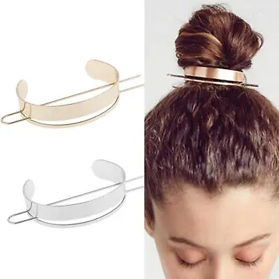 High Polished Round Top Hair Cuff Bun Cage Hair Bun Holder • £6.31