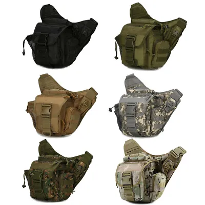 Tactical Camera Messenger Bag Outdoor Military Shoulder Backpack EDC Sling Pack • $9.98