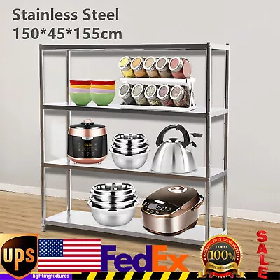 Stainless Steel Commercial Kitchen Shelf Restaurant Storage Rack Garage Shelving • $128.25