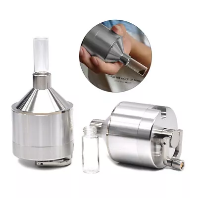 Aluminum Herb Grinder With Small Pill Box Hand Crank Tobacco Grinder • $14.99