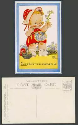 MABEL LUCIE ATTWELL Old Postcard Now Perhaps P'raps You'll Remember Me! Girl 490 • £5.99