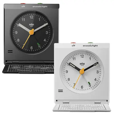 Braun Classic Travel Analogue Alarm Clock With Snooze & Light - Bc05 • £28.95