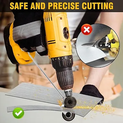 Electric Drill Plate Cutter 2024 New Metal Nibbler Drill Attachment • $11.98