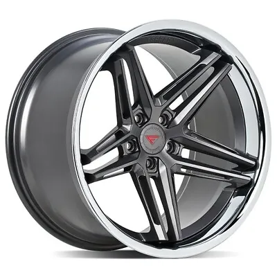 19x9.5  Ferrada Wheels CM1 Matte Graphite With Chrome Lip Rims • $2139